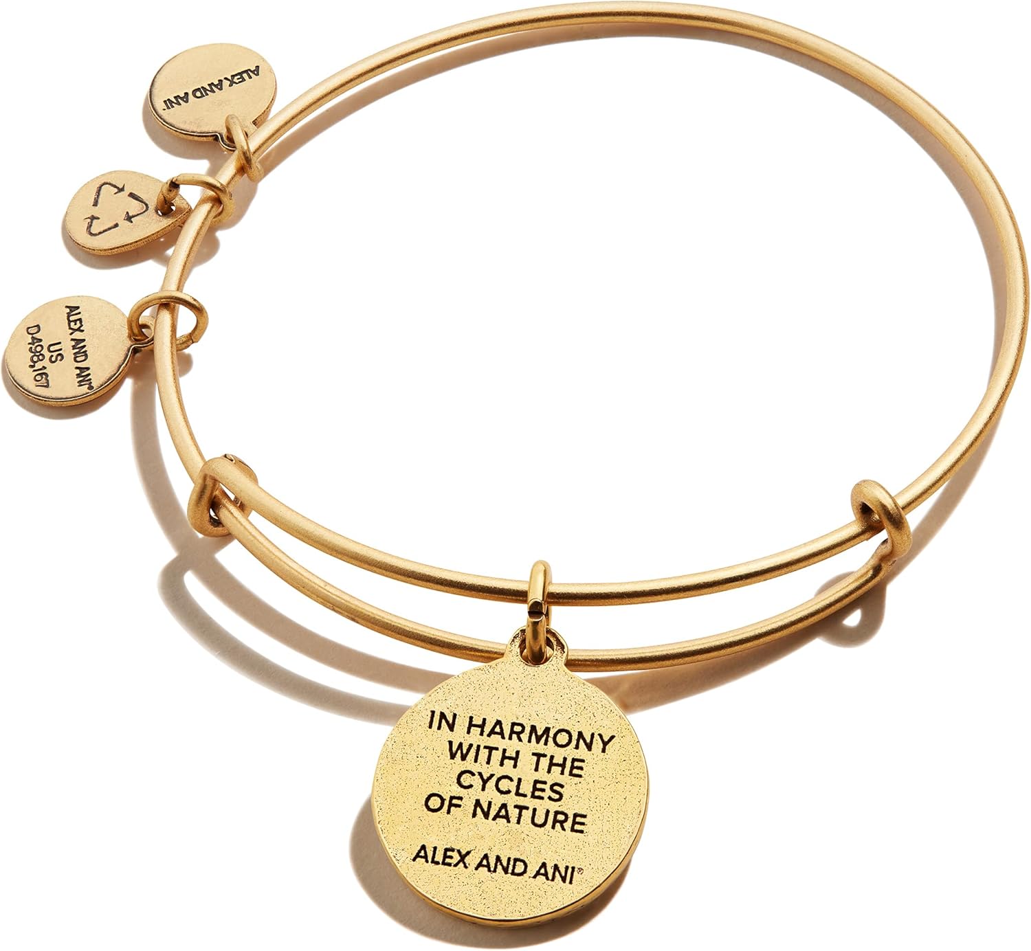 Alex and Ani Path of Symbols Expandable Bangle for Women, Crescent Moon Charm, Rafaelian Gold Finish, 2 to 3.5 in : Clothing, Shoes & Jewelry