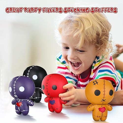 Miniatura 5 de Honoson 12 muñecas de vudú de terror, muñeca fantasma, juguete perfumado para aliviar el estrés, juguetes suaves para apretar, juguete Kawaii de