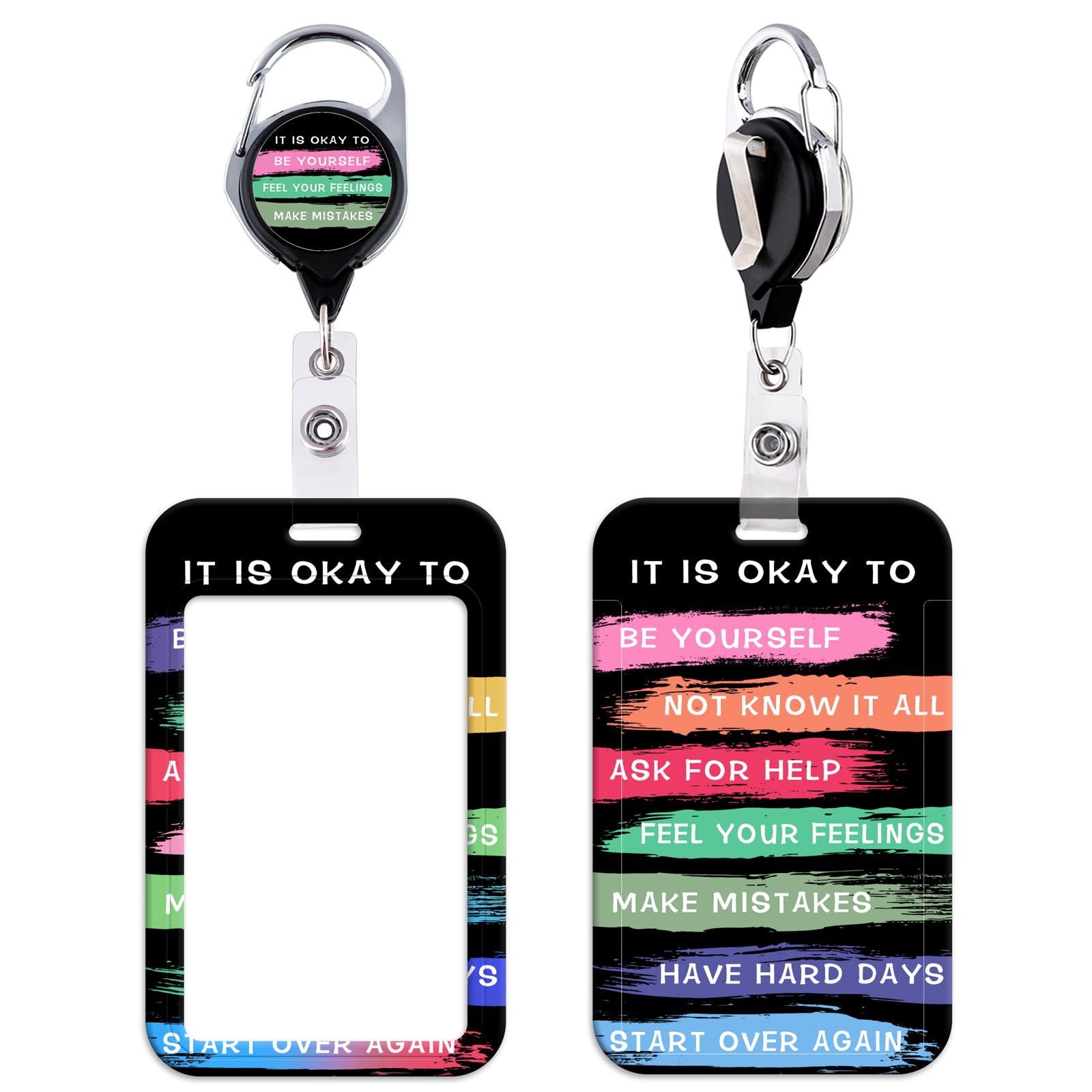 Beemorita Cool Badge Reel with ID Holder Retractable Card Badge Holder Reel