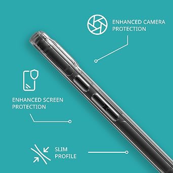 Tech21 EvoClear Case for Google Pixel 8a - Protective Transparent Phone Case - Clear