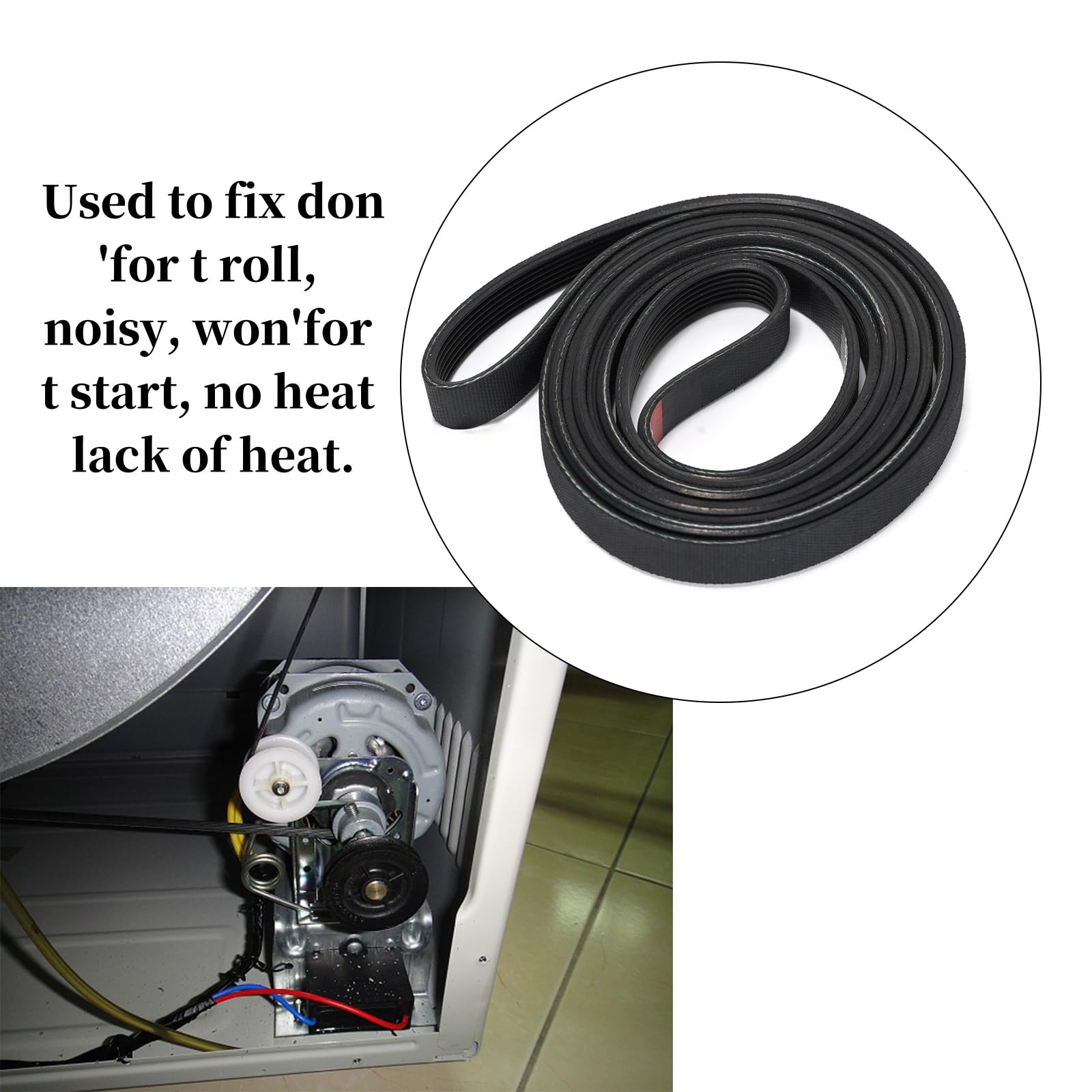 Cinghia Asciugatrice AEG Electrolux 7PH1971 - Ricambio Originale In Gomma - Foto 11