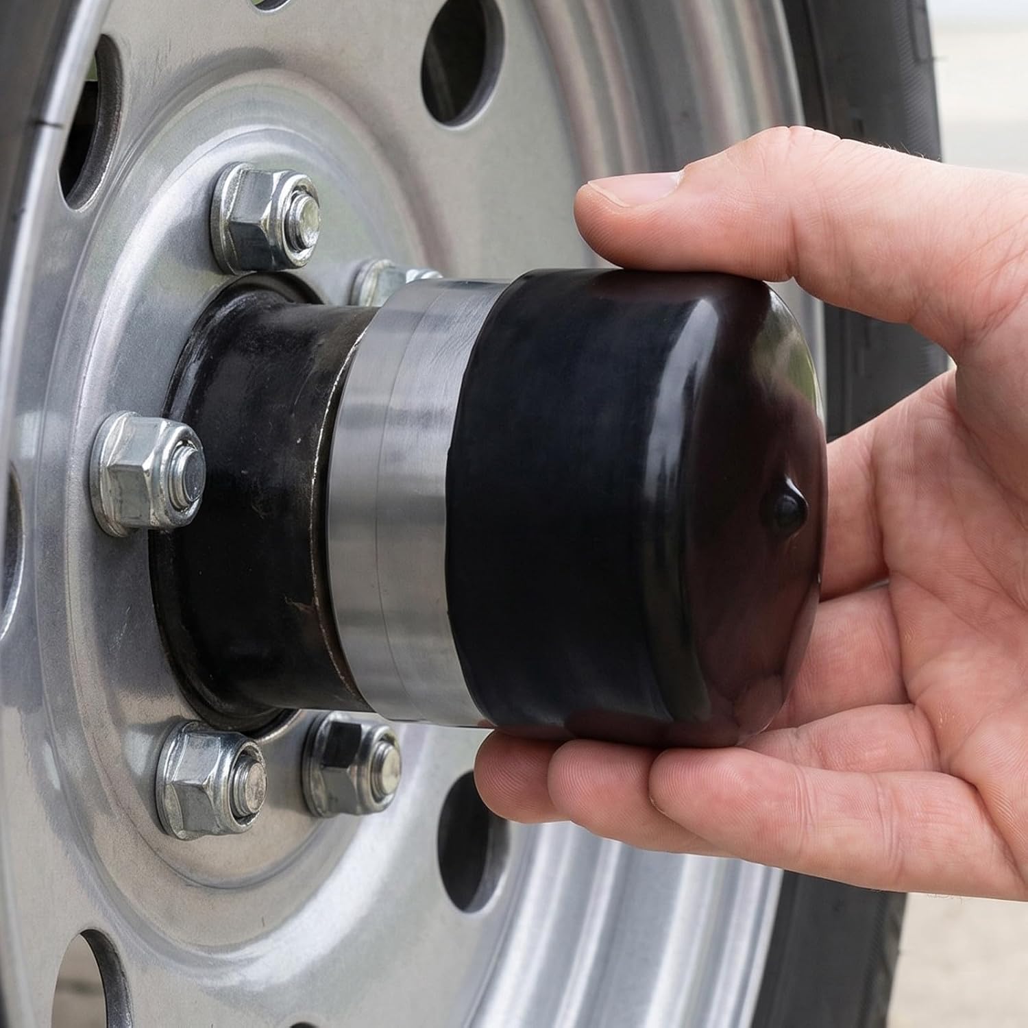 COLLBATH 2pcs Stainless Steel Trailer Bearing Dust Cover Protector, 1.98 Inch Silver Wheel Hub Cap for Boat and Utility Trailers, Lightweight and Versatile Fit Bearing Protector