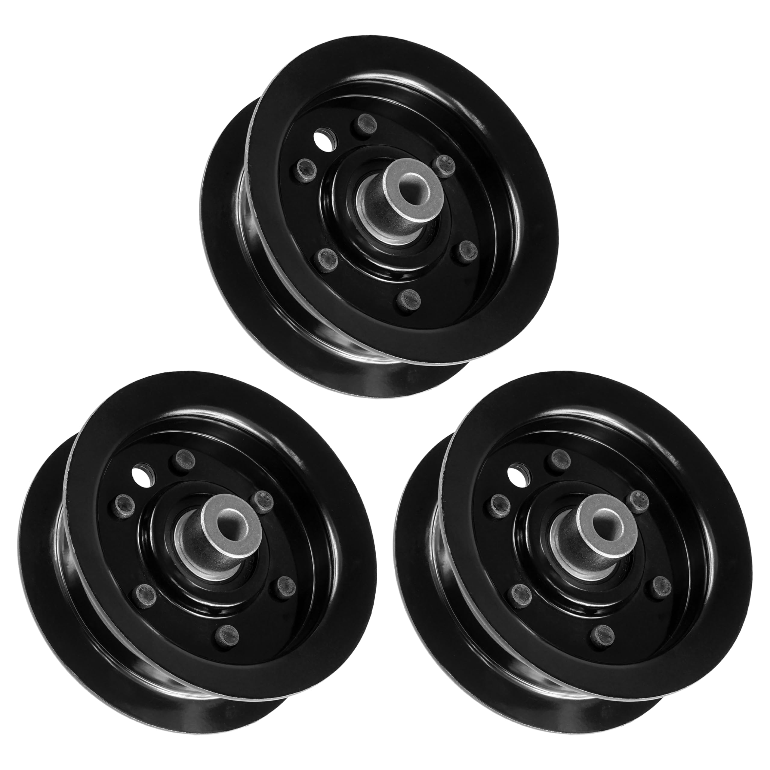 Caltric 3 Flat Idler Pulley Compatible with Toro Z5000 Z5020 ZS5000 SS5000 50" Deck 132-9420 1329420