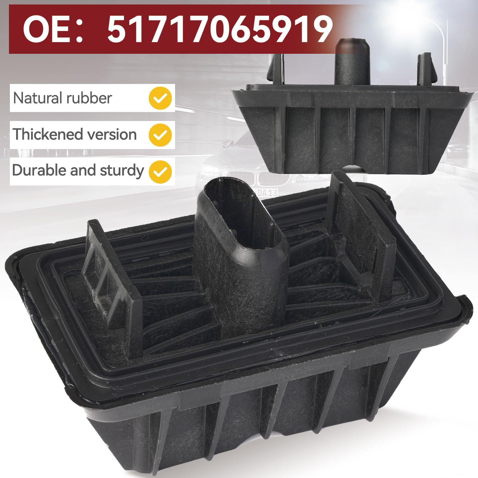 Supporto Per Martinetto (jack Pad) Per BMW E60, E61, X3 F25, X4 F26: Protezione Telaio In Plastica, Ricambio Originale