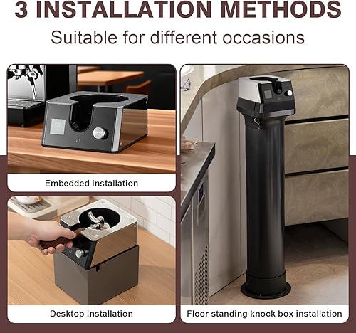 Miniatura 4 de NUETRAL NS300 Pro - Limpiador de portafiltros eléctrico, máquina automática de limpieza de posos de café, caja de golpeo para café expreso, ventosa