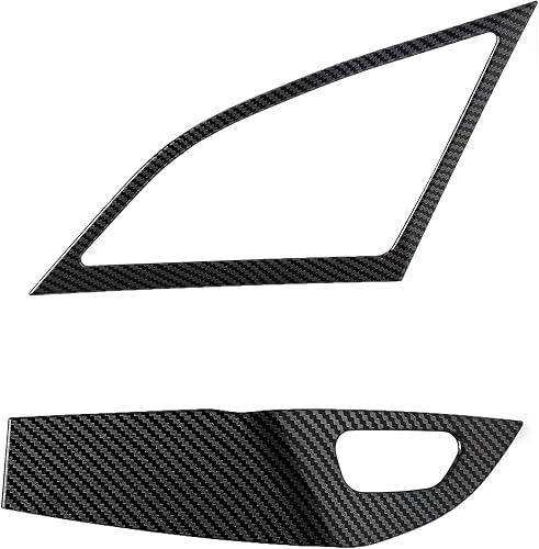 Para C7 Corvette Cubierta de anillo de altavoz de fibra de carbono Accesorios para Chevrolet Corvette C7 2014-2019