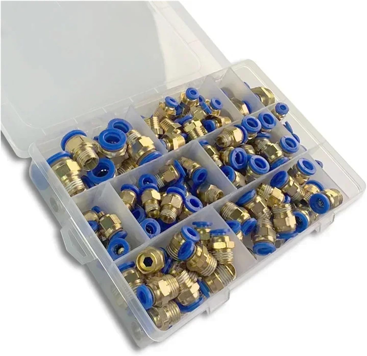 PC Series Air Joint Connectors Push in Hose Tube Pneumatic Fitting | Hose Tube(C kit (40pcs),1 BOX)