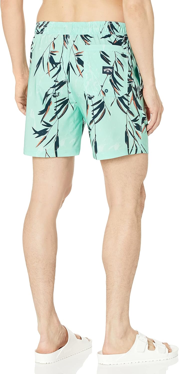 Billabong Men's Standard Elastic Waist Stretch Sundays Layback Boardshort Swim Short Trunk, 17 Inch Outseam