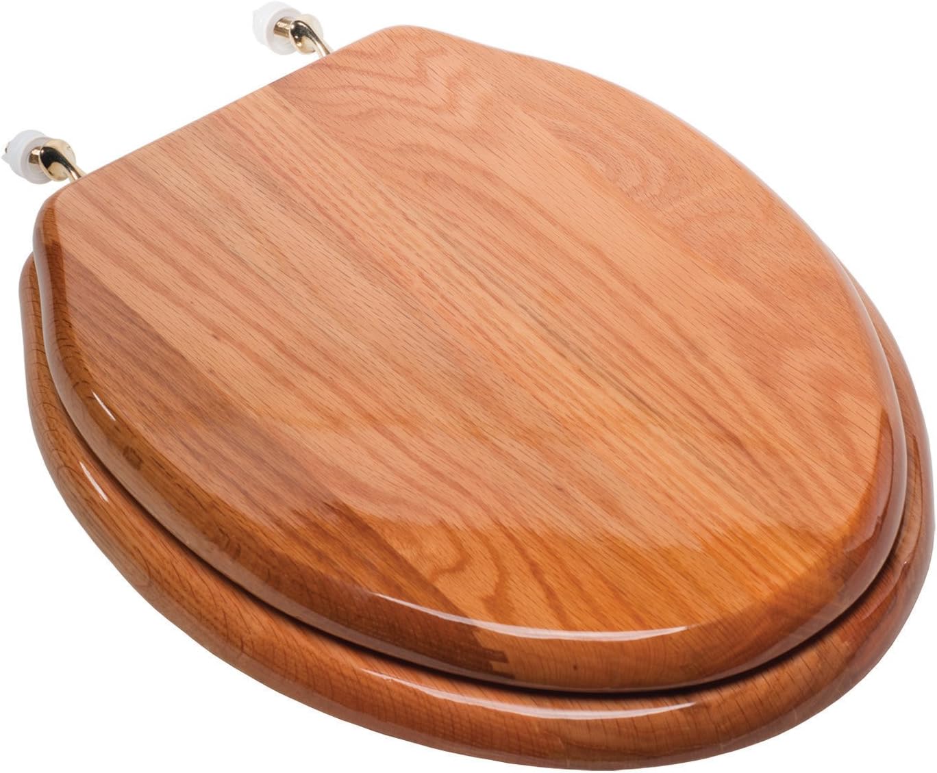 Comfort Seats C2B1E17BR Toilet Seat, Elongated, Oak Elongated Oak