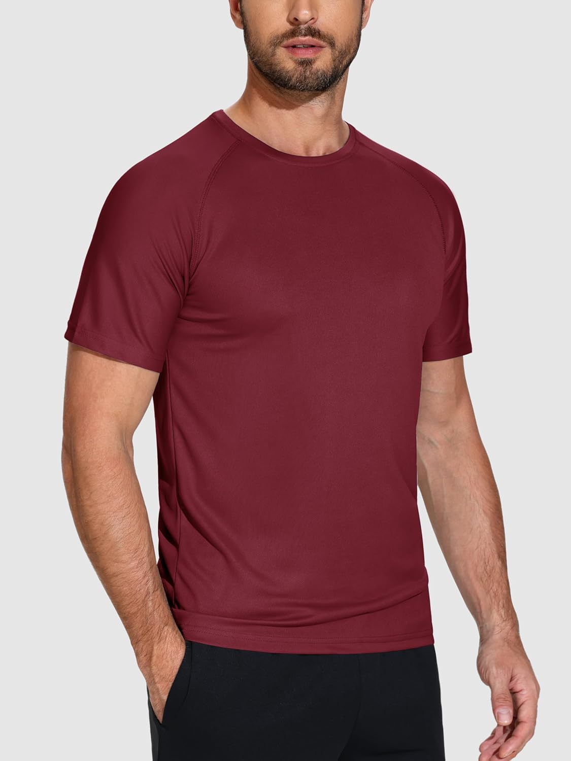 Men's Dry Fit Moisture Wicking 3 & 5 Pack Tech Performance Mesh Quick Dry Active Athletic Crew T Shirts