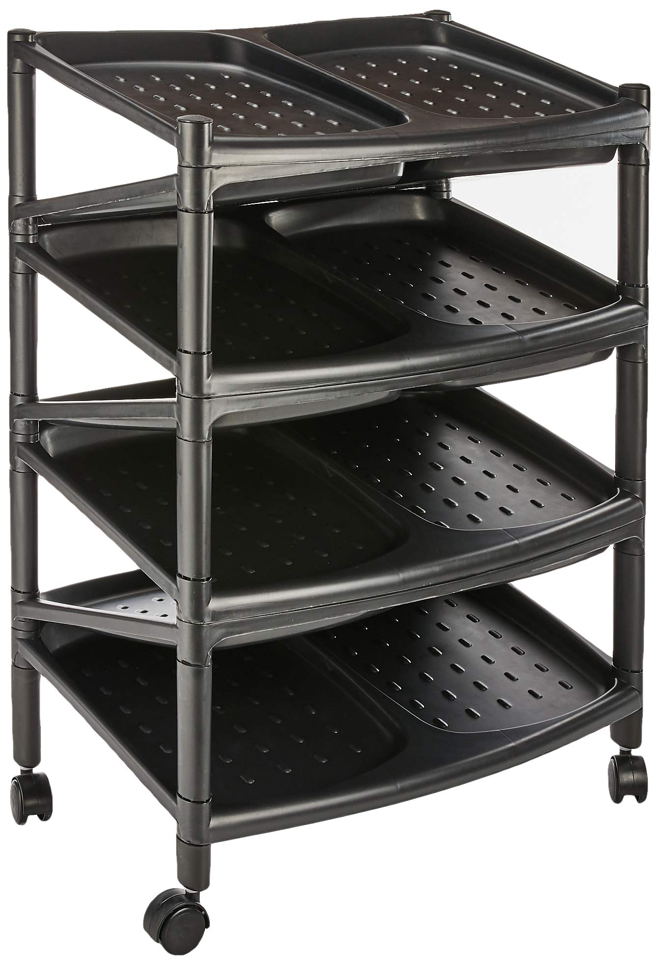 Algo Zigzag Wide Shoe Rack, 7 Tier,Black,AL-5537 : Amazon.sg: Home