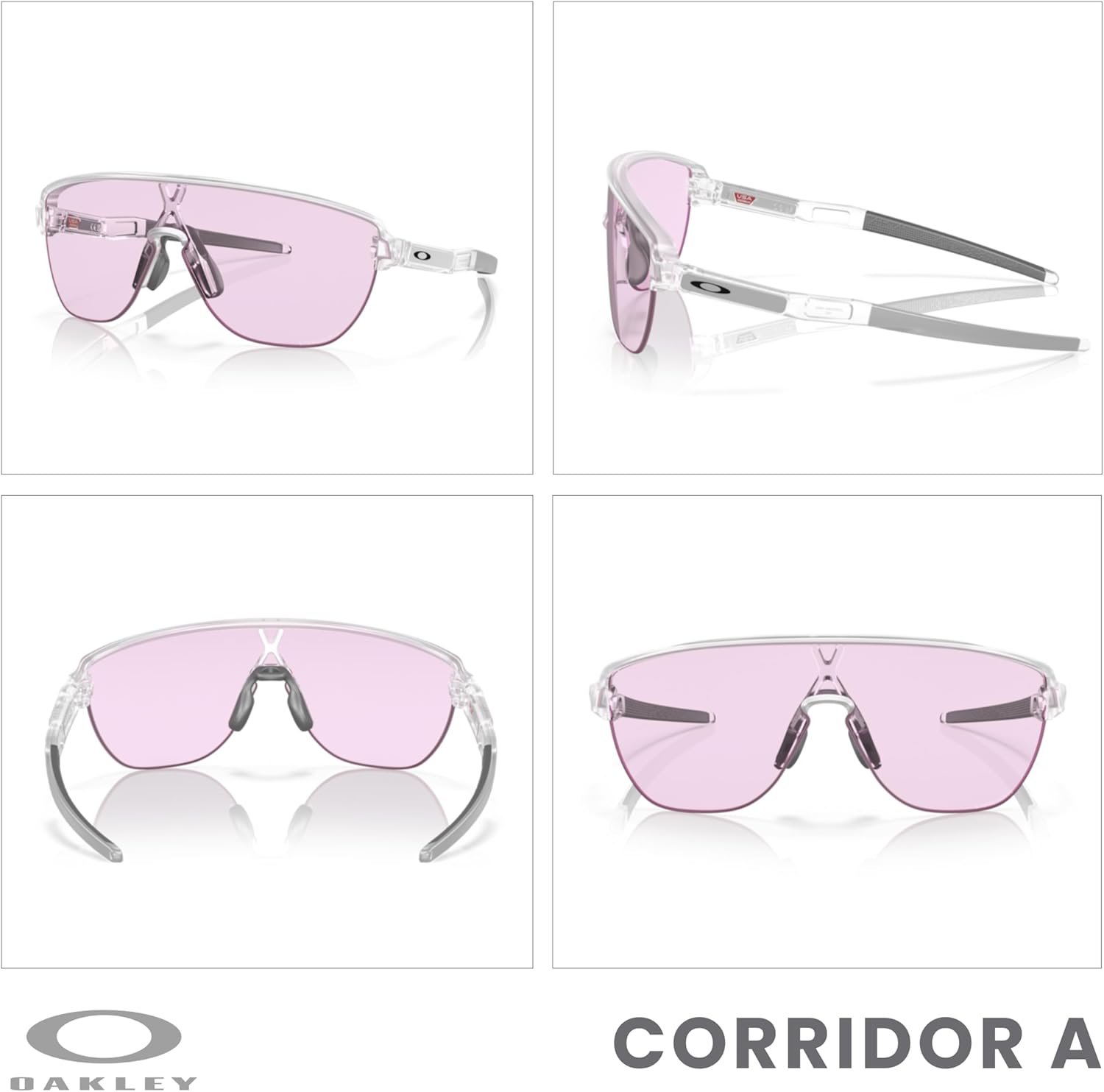OAKLEY Corridor (a) OO9248A Shield Sunglasses for Men+ Bundle Accessory Leash Kit, Microfiber Pouch