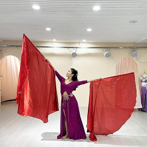 Miniatura 3 de Juego de banderas de adoración de alabanza y danza de 55 pulgadas, banderas dobles de ala de ángel semicírculo con bandera de alabanza escalable