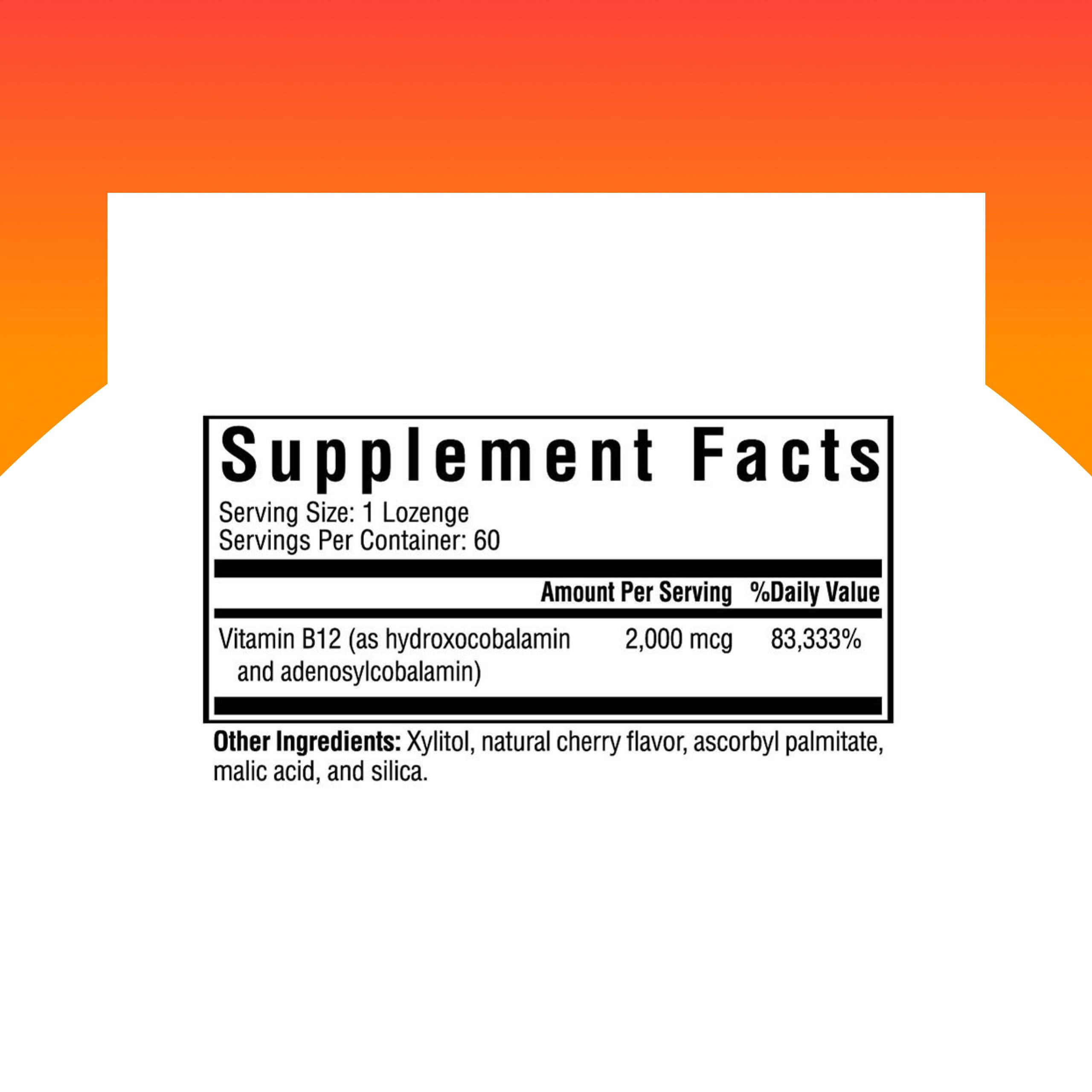 Seeking Health Hydroxo-Adeno B12, 2000 mcg, Methyl-Free, Supports Energy, Focus, methylation, Detox & homocysteine. Vegan, Vegetarian (60 lozenges) — Amazon image 2