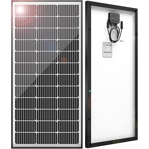 Jjn 9bb solar panels 12v 100 watt monocrystalline solar panel high efficiency solar module pv charge for rv battery boat caravan and other off grid system(random color)