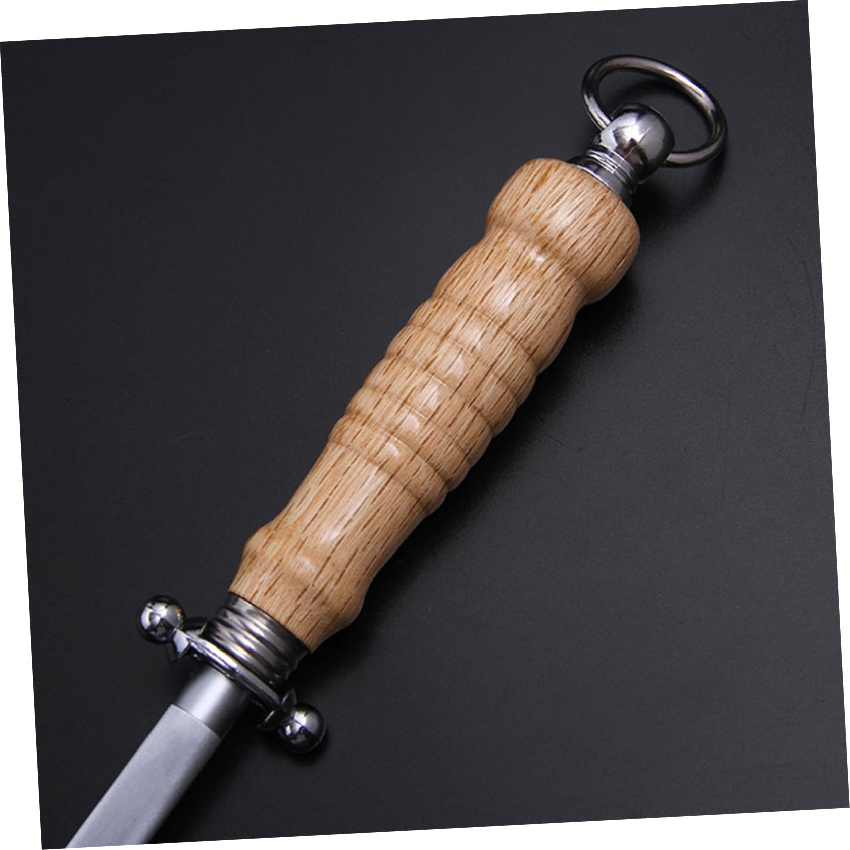 Varilla de Afilar Acero Inoxidable para Cuchillos Afilador Profesional de Varilla de Bruñir para Chefs Caseros Cocina