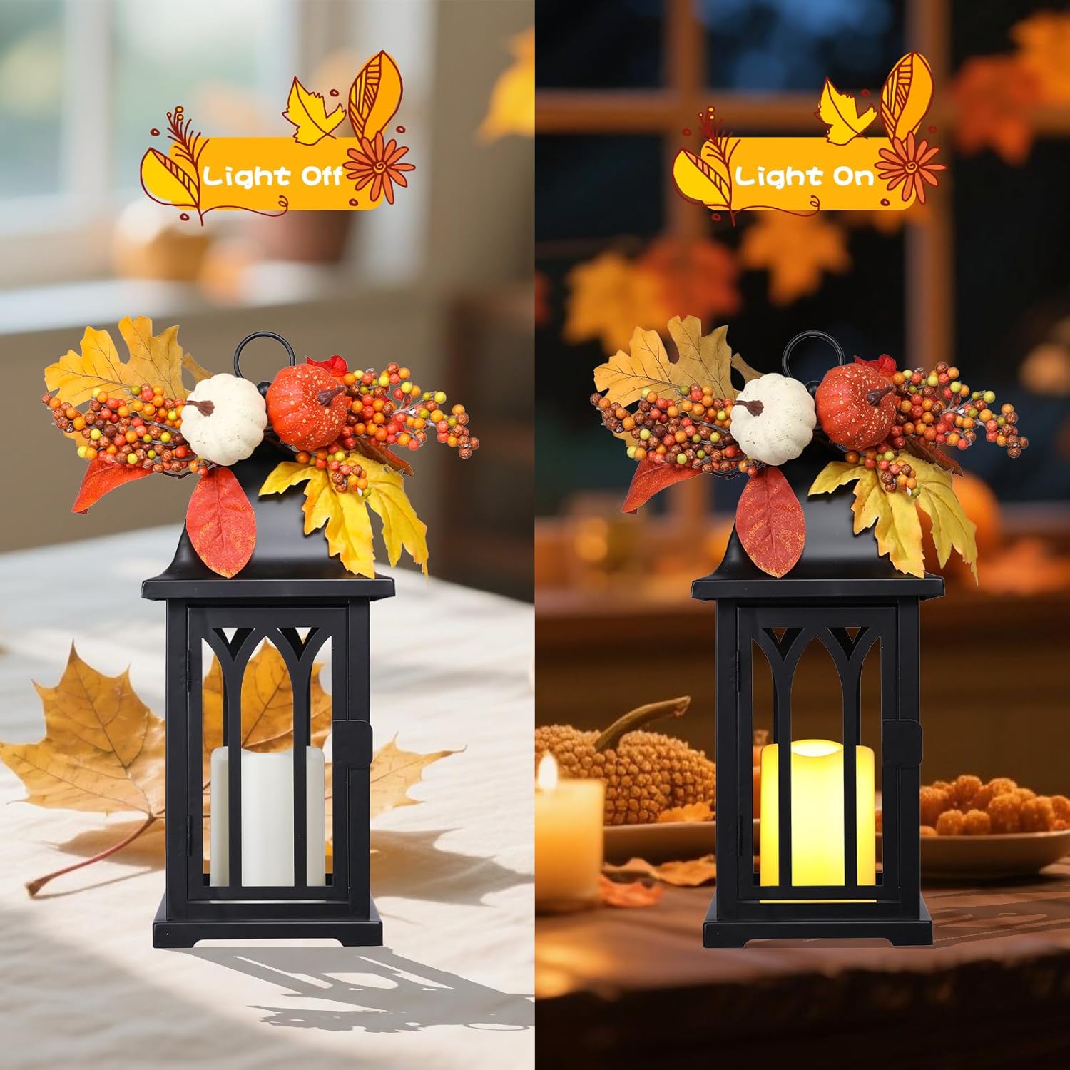 Hummingbird Wind Spinner & Fall Lantern