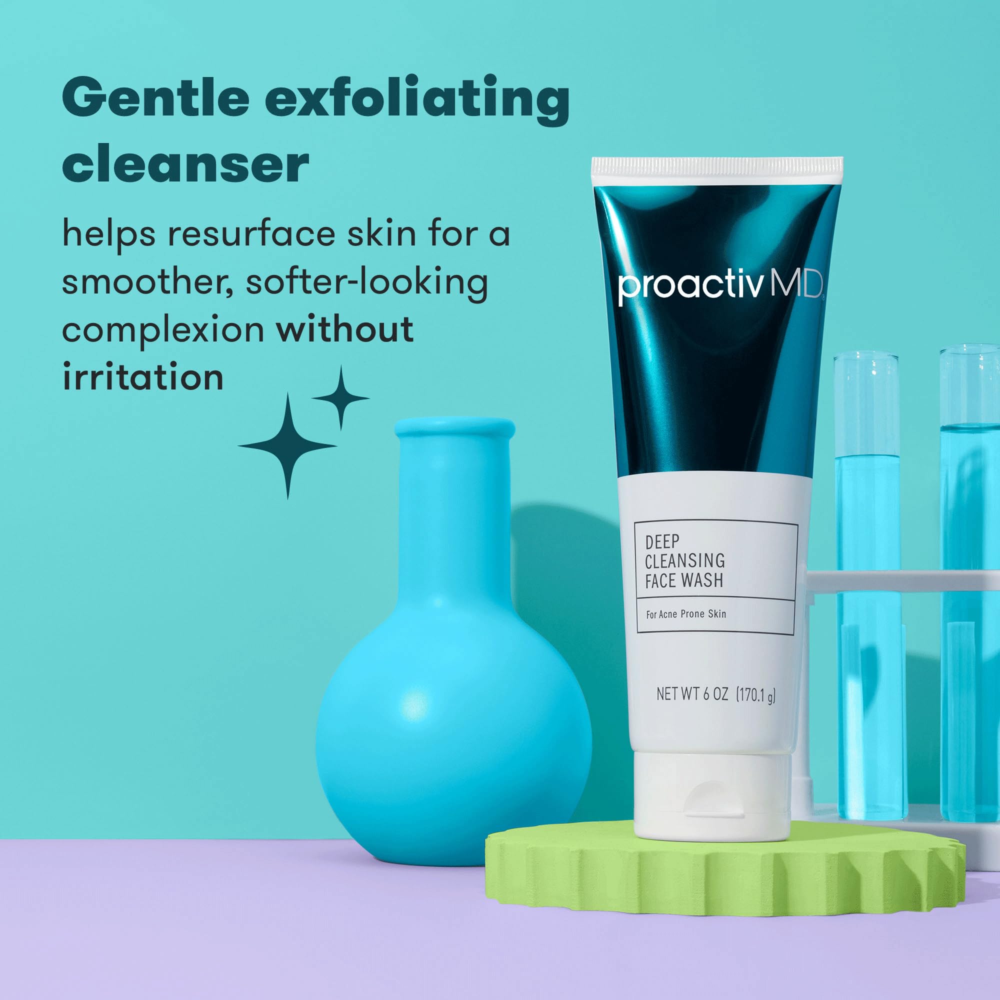 ProactivMD Exfoliating Acne Face Wash, Gentle Facial Cleanser
