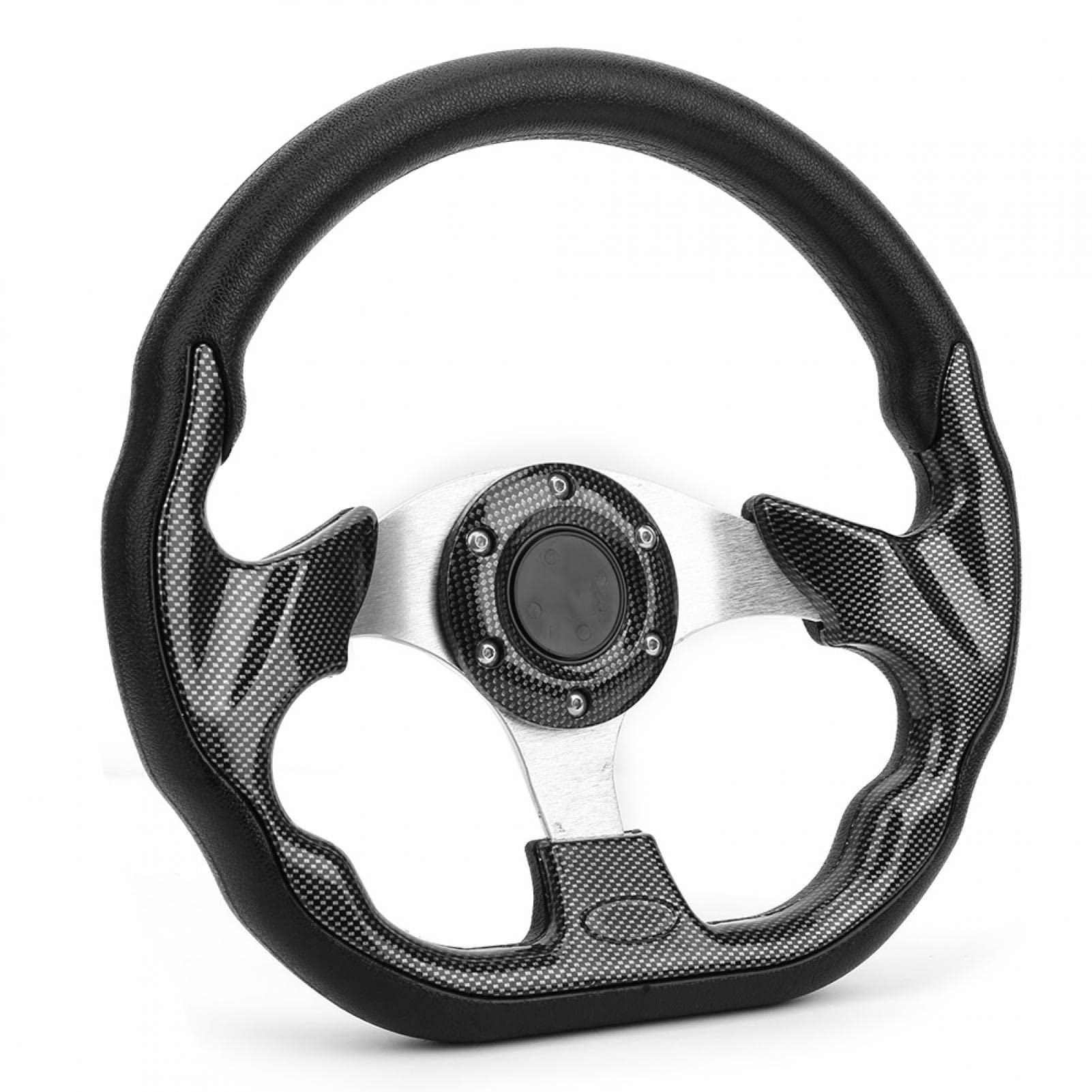 Kierownica, kierownica do driftu, ulepszona kierownica, kierownica do driftu, uniwersalna kierownica samochodowa 320MM w stylu włókna węglowego Drift wyścigowy z przyciskiem klaksonu dla większości sa