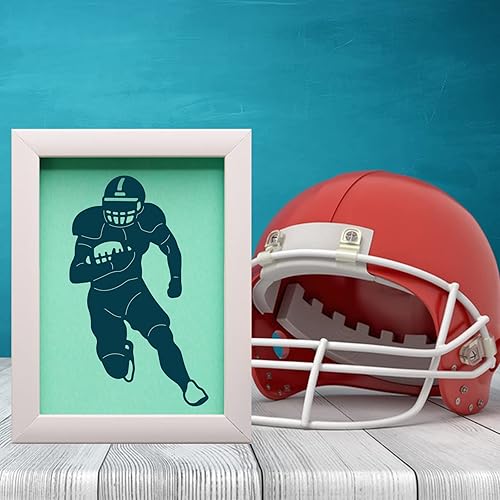 Miniatura 3 de GLOBLELAND Troqueles de corte de rugby para hacer tarjetas, troqueles de corte de fútbol para manualidades, álbumes de recortes, diario, papel de