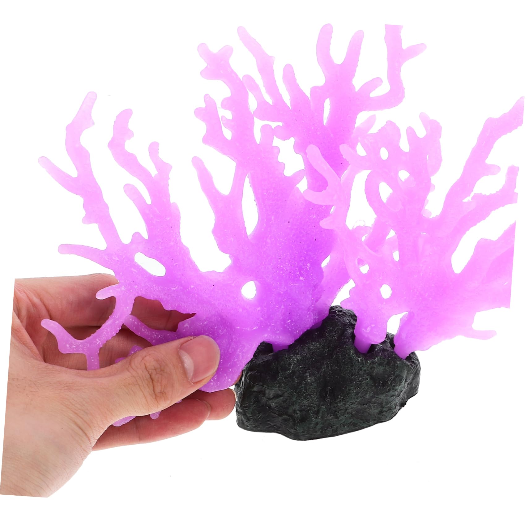 VANZACK 4 Piezas De Decoración De Coral Vívido para Acuario Escultura De Coral De Escritorio Decoraciones Duraderas para Pecera.