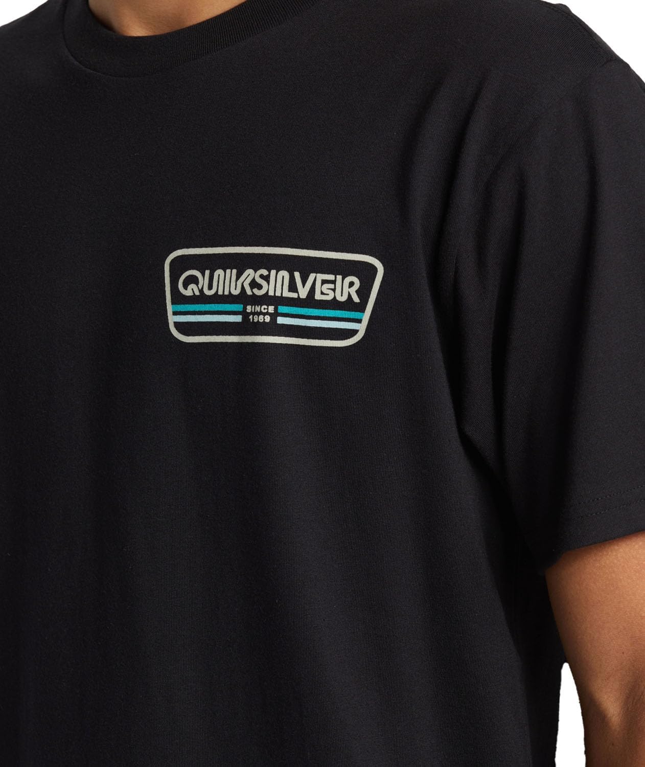 Quiksilver - Mens Range Life T-Shirt, Color Black, Size: Medium