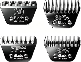 4-Pack Wide Blades Dog Grooming Blades for Andis Dog Clipper