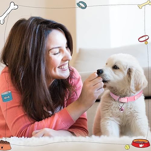 Miniatura 5 de Mixweer 24 collares para cachorros pequeños, collares de identificación para cachorros recién nacidos, suministros para perros pequeños, gatos,