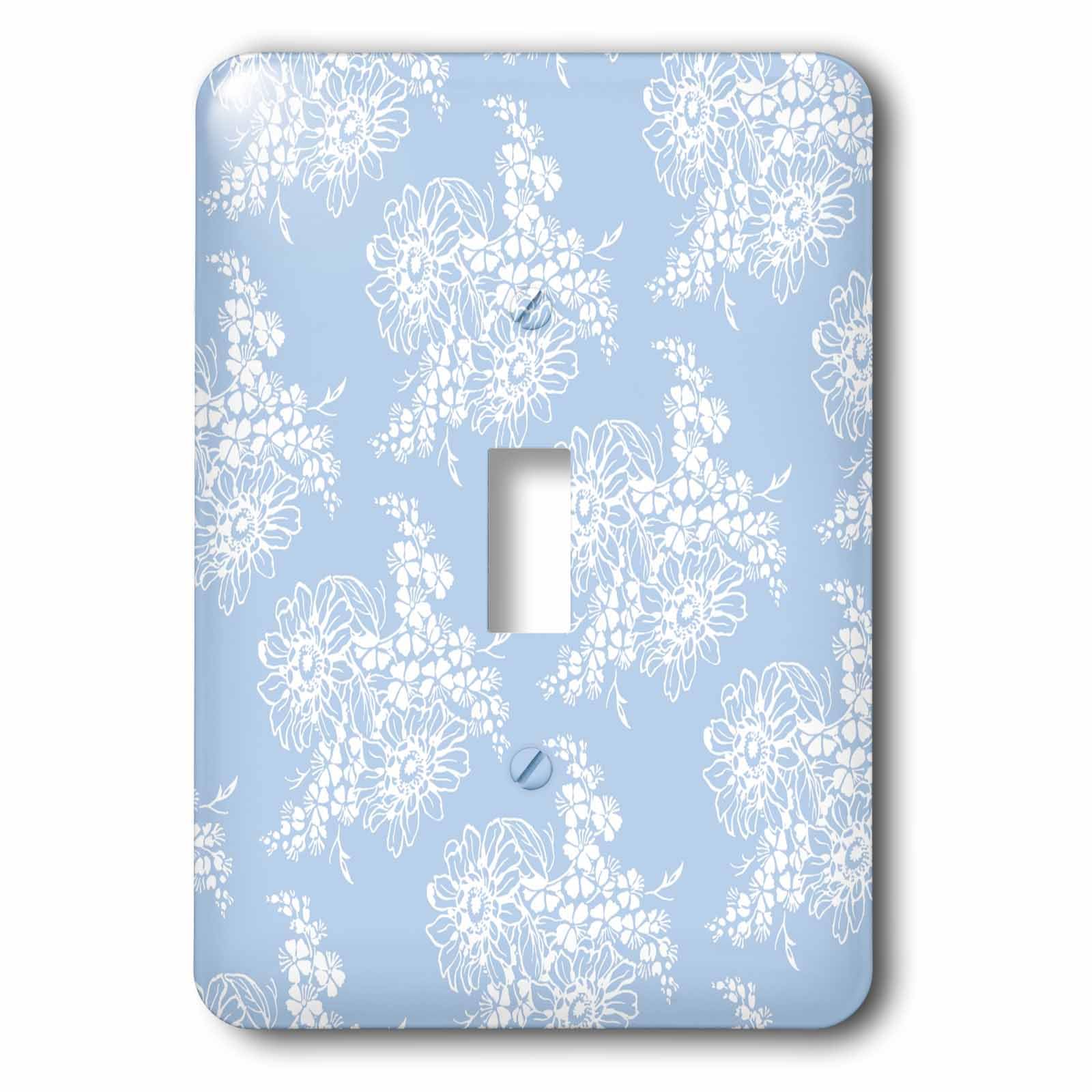 Interrupteur bouquet blanc décoratif 3dRose lsp_237224_1 pour salon et chambre douce