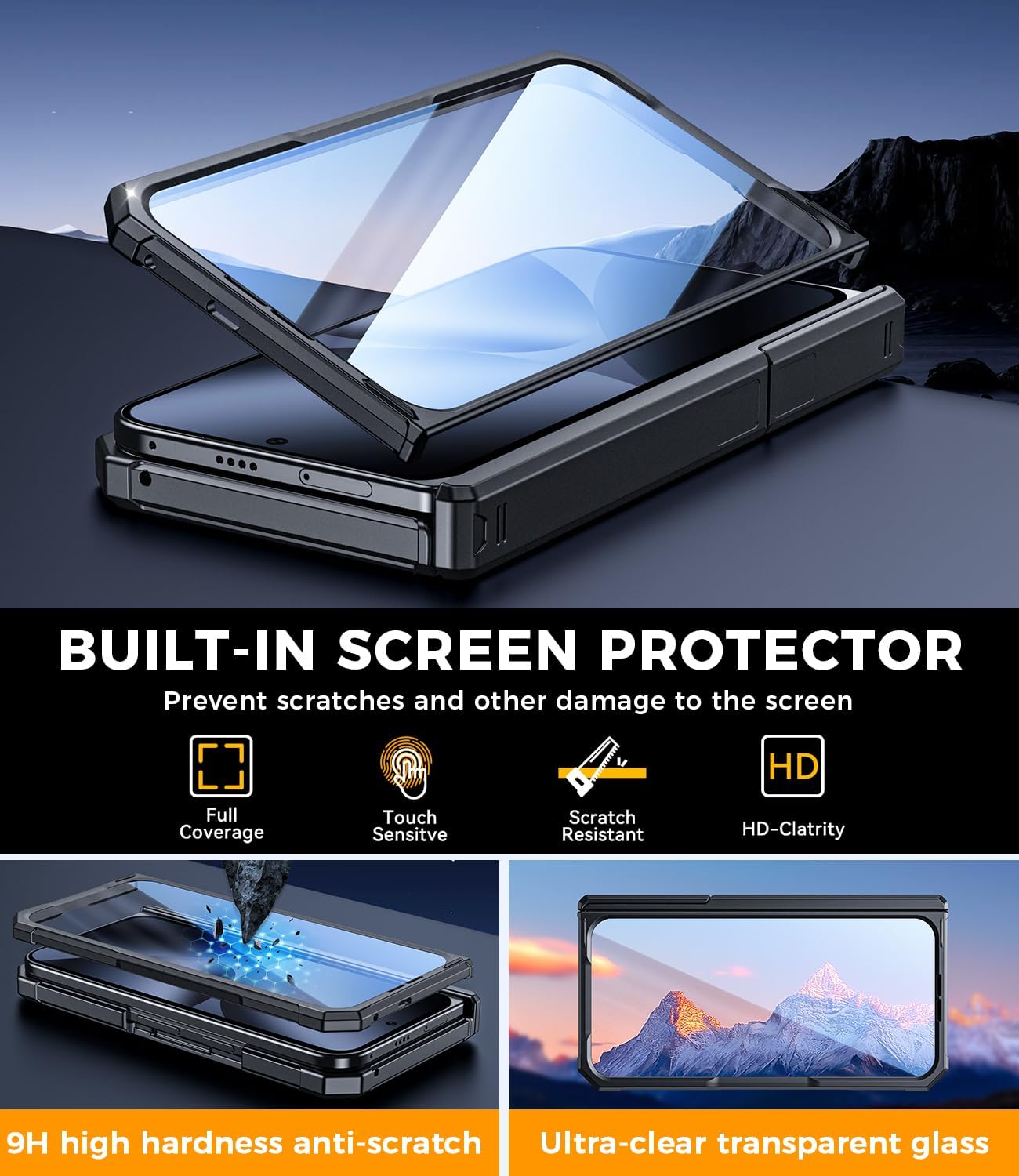 for Google Pixel 10 Pro Fold Case: Dual Kickstand Protective Phone Case for business [Compatible with MagSafe][Screen Protector] Rugged Hard 360° Full Body Cover for pixel 10 pro fold 5G 2025