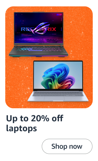 Up to 20% off laptops