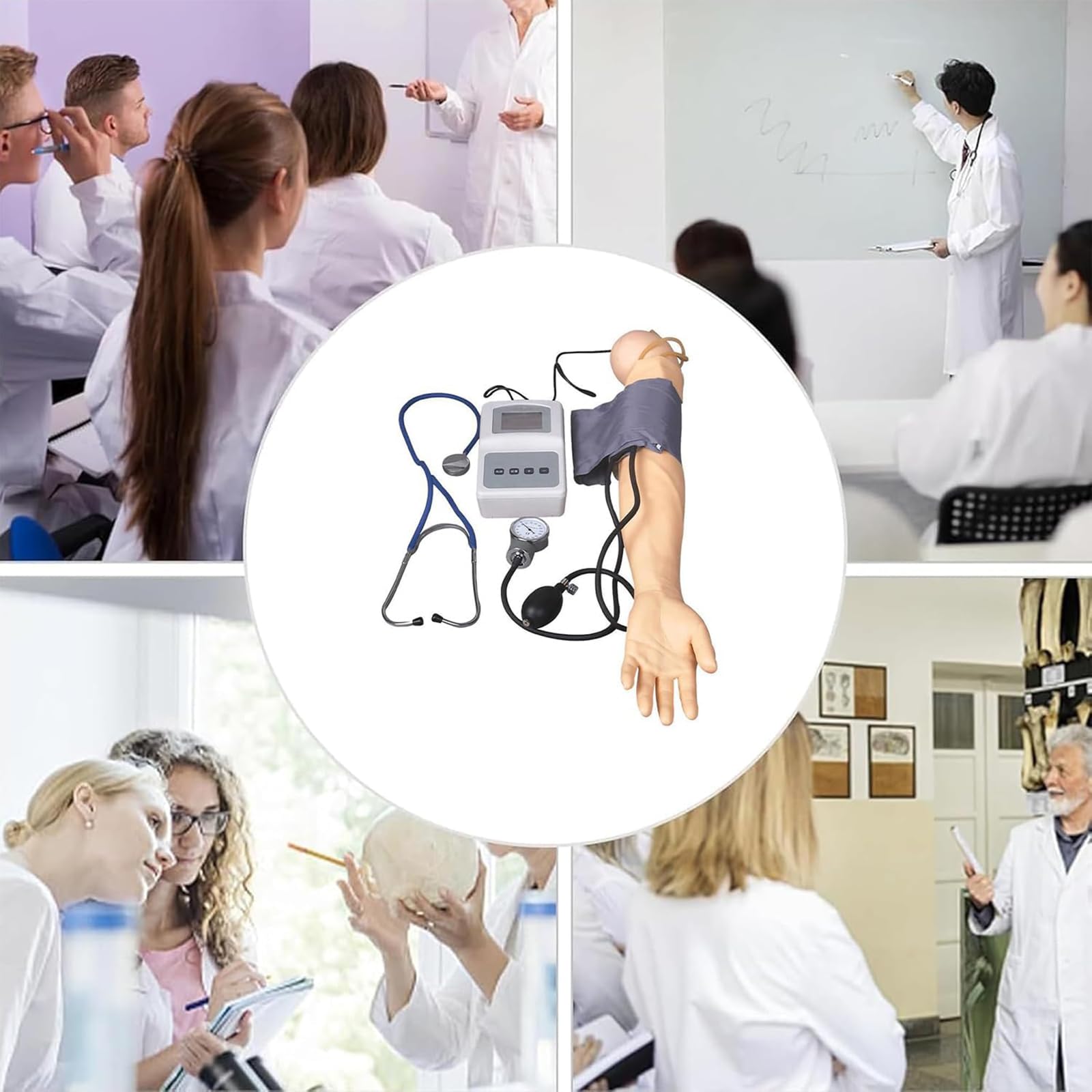 Mit komplettem Zubehör-Blutdruck-Trainingsarmsimulator | Fortschrittliches Blutdruck-Trainingsarm-Simulatormodell for die Patientenaufklärung und das Lehren von Schulungsfähigkeiten