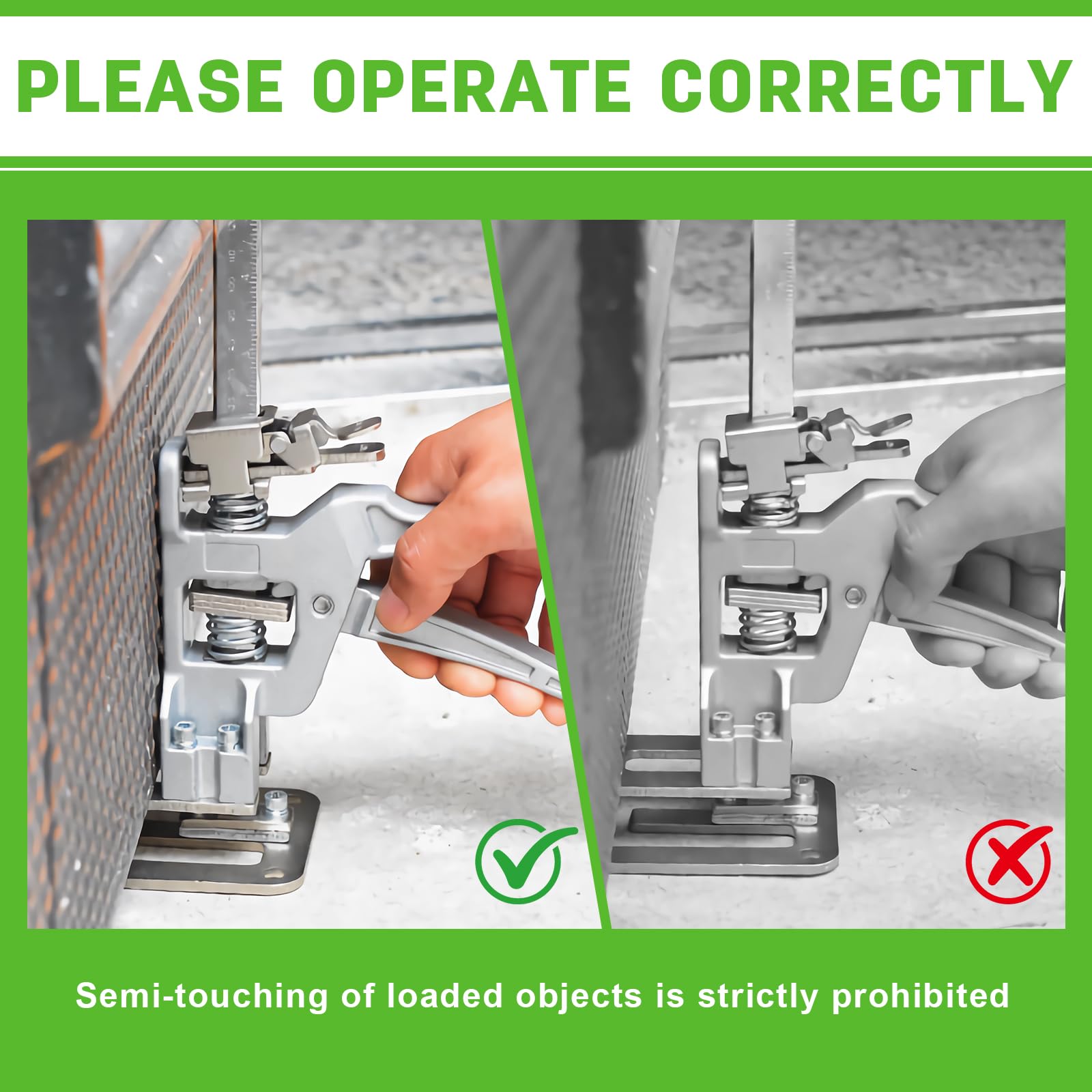 2 Stück Arbeitssparender Arm, Arm Hebewerkzeug mit Skala, Arm Handwerkzeugheber mit Langsam und Schnell Hebefunktion, Möbelheber für Möbel, Türen, Board Heber, 200kg Hubkapazität