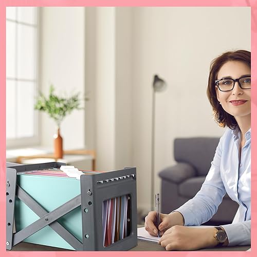 Miniatura 6 de Yaomiao 24 carpetas colgantes tamaño carta, carpetas colgantes multicolor con pestañas para el hogar, aula, oficina, escuela, suministros de