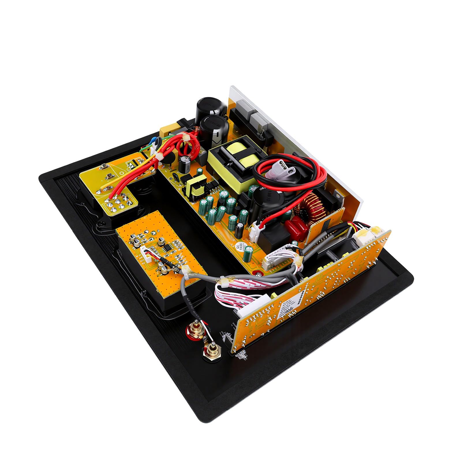 Tonysa Carte D'Amplificateur de Caisson de Basses 350 W Classe D, Module D'ampli à Plaque Mono avec Impédance de 4 à 8 Ohm, Amplificateur de Puissance de Caisson de Basses Actif pour (Prise UE 220V)