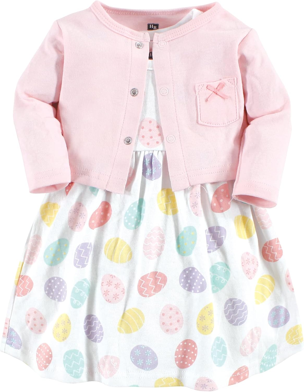 baby girl dress and cardigan set