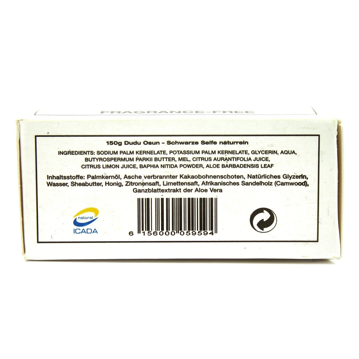 12er Pack Dudu Osun Parfümfreie Schwarze Seife aus Afrika Original Black Soap Fragrance-free 12x150g