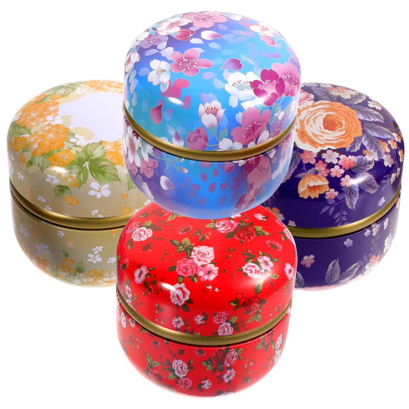 Toyvian Scatola Regalo in Latta 4 Pezzi, Stile Retro per Biscotti e Tè