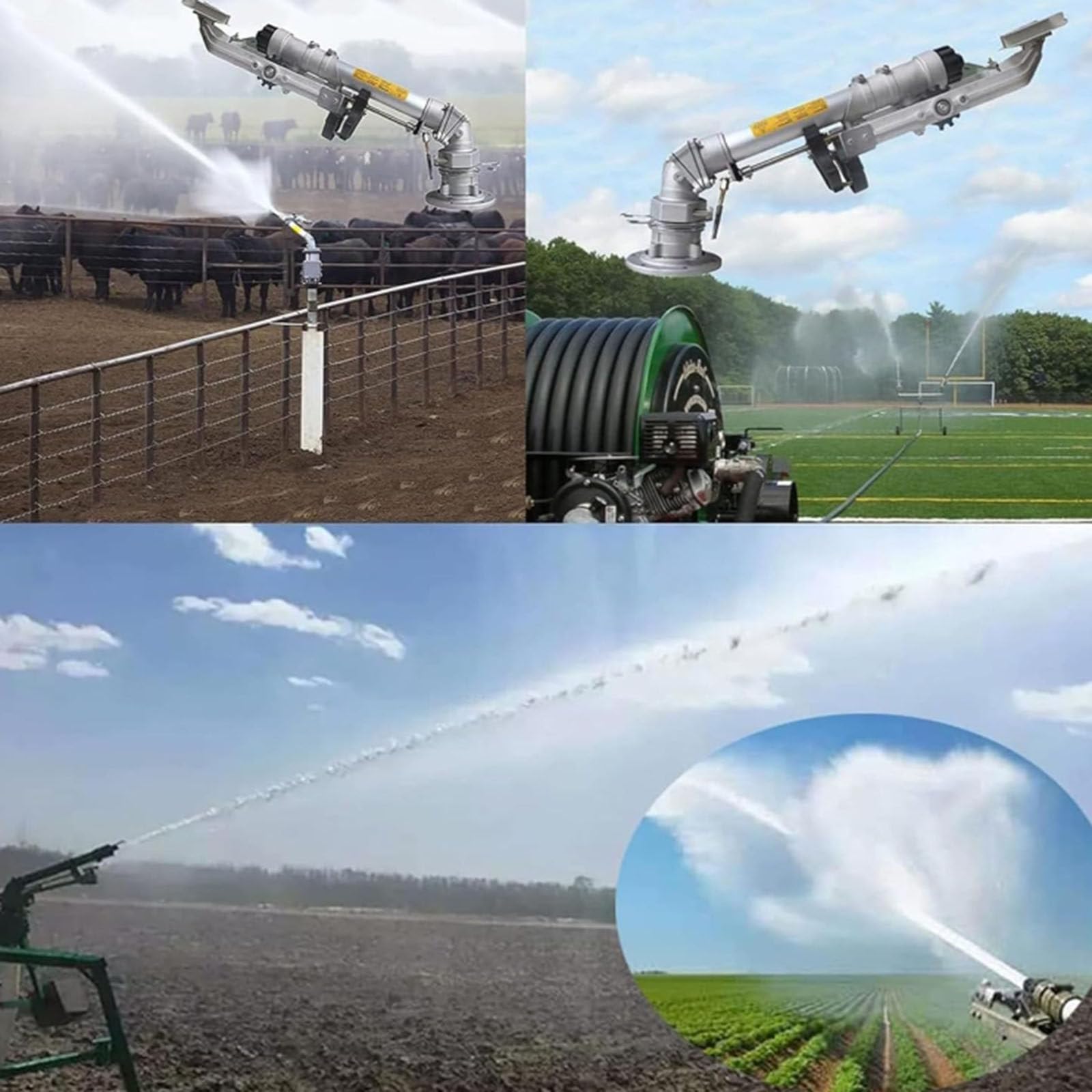 Arrosage Intelligent automatisé des Cultures, Canon d'irrigation Rotatif pour Une Irrigation Efficace des Terres agricoles, Solution Professionnelle de pulvérisateur (76cm)