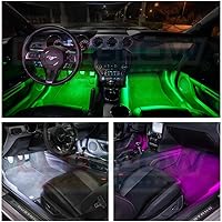 Vista 3 de LEDGlow Kit de iluminación de neón LED multicolor Bluetooth de 6 piezas para automóviles y camiones, aplicación para teléfonos inteligentes, crea