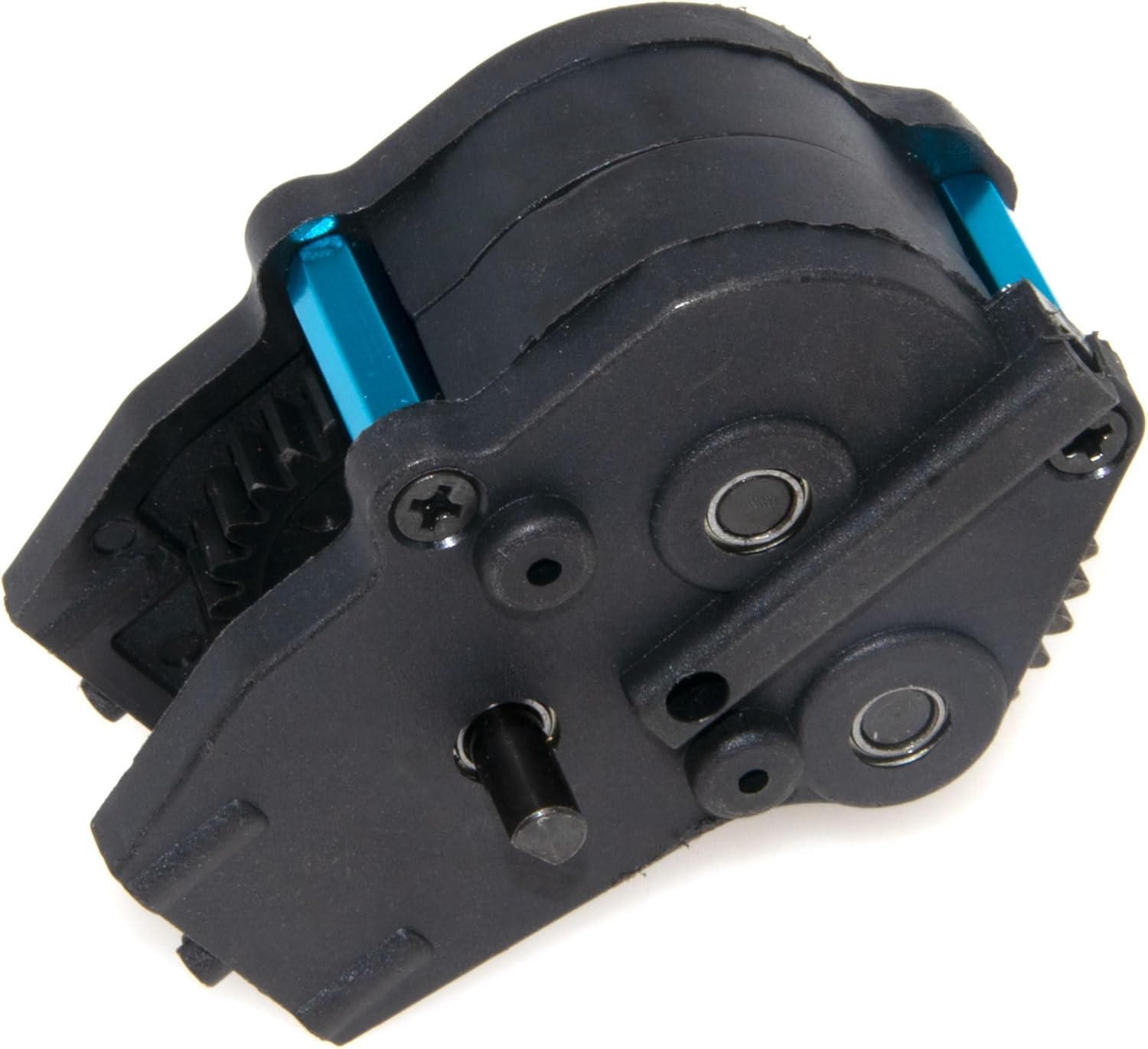 Center Transmission Gearbox Compatible with HSP 1/10 94188 Part Monster Truck Crawler RC Car Differential Gear Box Mount 08063 Plastic Steel Upgrade(Black)