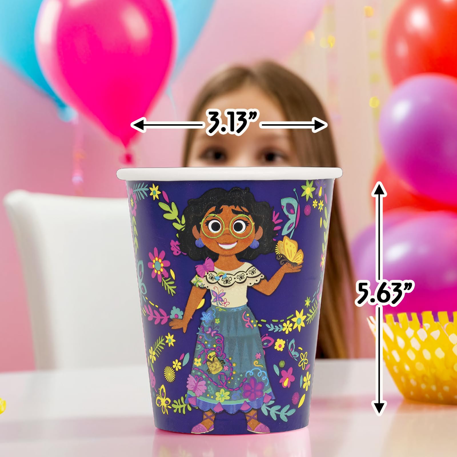 Unique Encanto Birthday Party 9oz Paper Cups - 8 per Pack