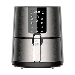 MasterPro Rocket 360 | Freidora Sin Aceite | Capacidad de 3,6 L y 1500 W de Potencia | Pantalla LED Táctil y Cesta Antiadherente | Freidora de Aire | Temperatura Regulable 80-200ºC