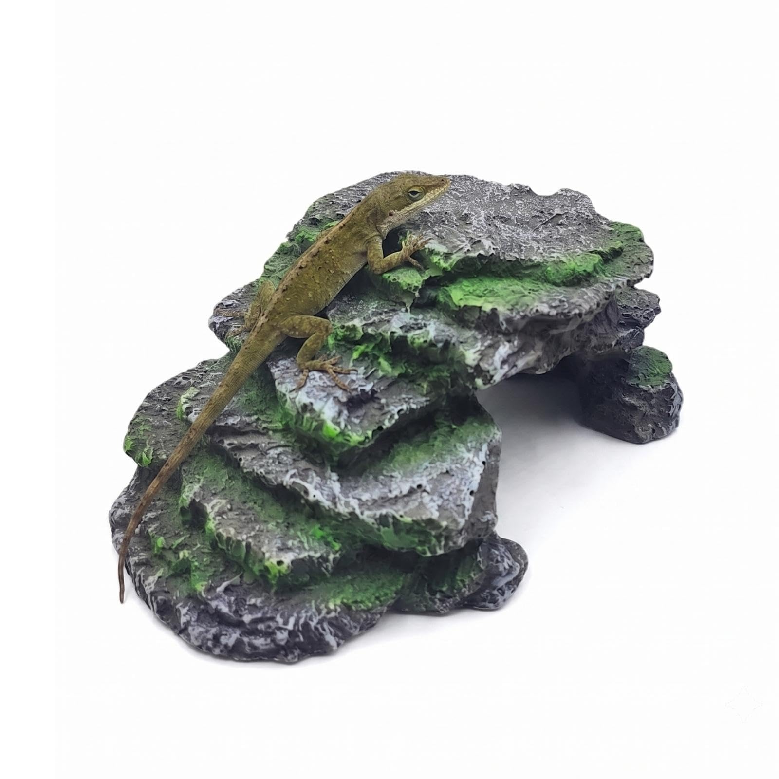 FLZOOY Reptile Hide Cave Tortoise Rock Hideout Terrarium Hiding Cave