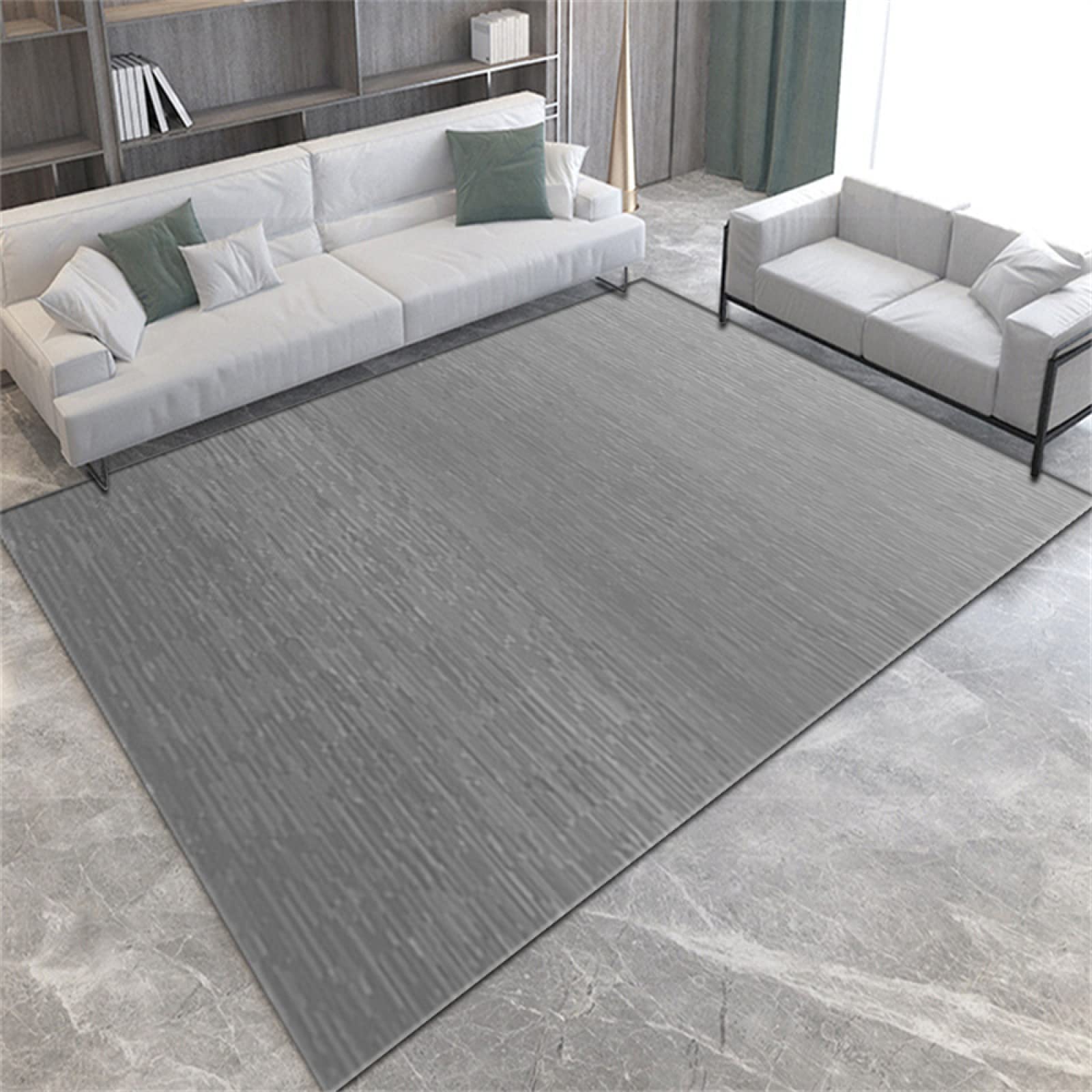 Tapis de fitness à domicile et yoga gris pour le salon
