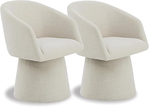 Miniatura 10 de Sillas de Comedor Giratorias Sillón de Acento Moderno Silla Lateral de Escritorio para Comedor Tocador Dormitorio Sala de Estar Sala de Lectura,