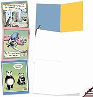 Vista 2 de The Best Card Company - 10 Divertidas Tarjetas de Notas de Humor en Blanco Surtidas para Todas las Ocasiones Juego en Caja de 4 x 5.12 Pulgadas