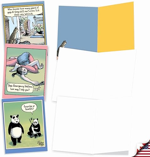 Miniatura 2 de The Best Card Company - 10 Divertidas Tarjetas de Notas de Humor en Blanco Surtidas para Todas las Ocasiones Juego en Caja de 4 x 5.12 Pulgadas con