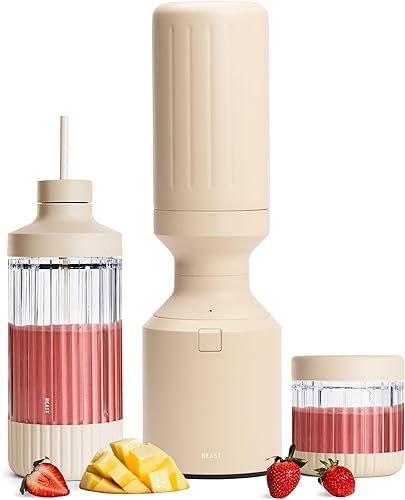 Miniatura 17 de Beast Mega 1200 Plus | Licuadora de sobremesa premium | Licúados, batidos, salsas, cremas, sopas | Mezcla hielo y fruta congelada | Recipiente XL |