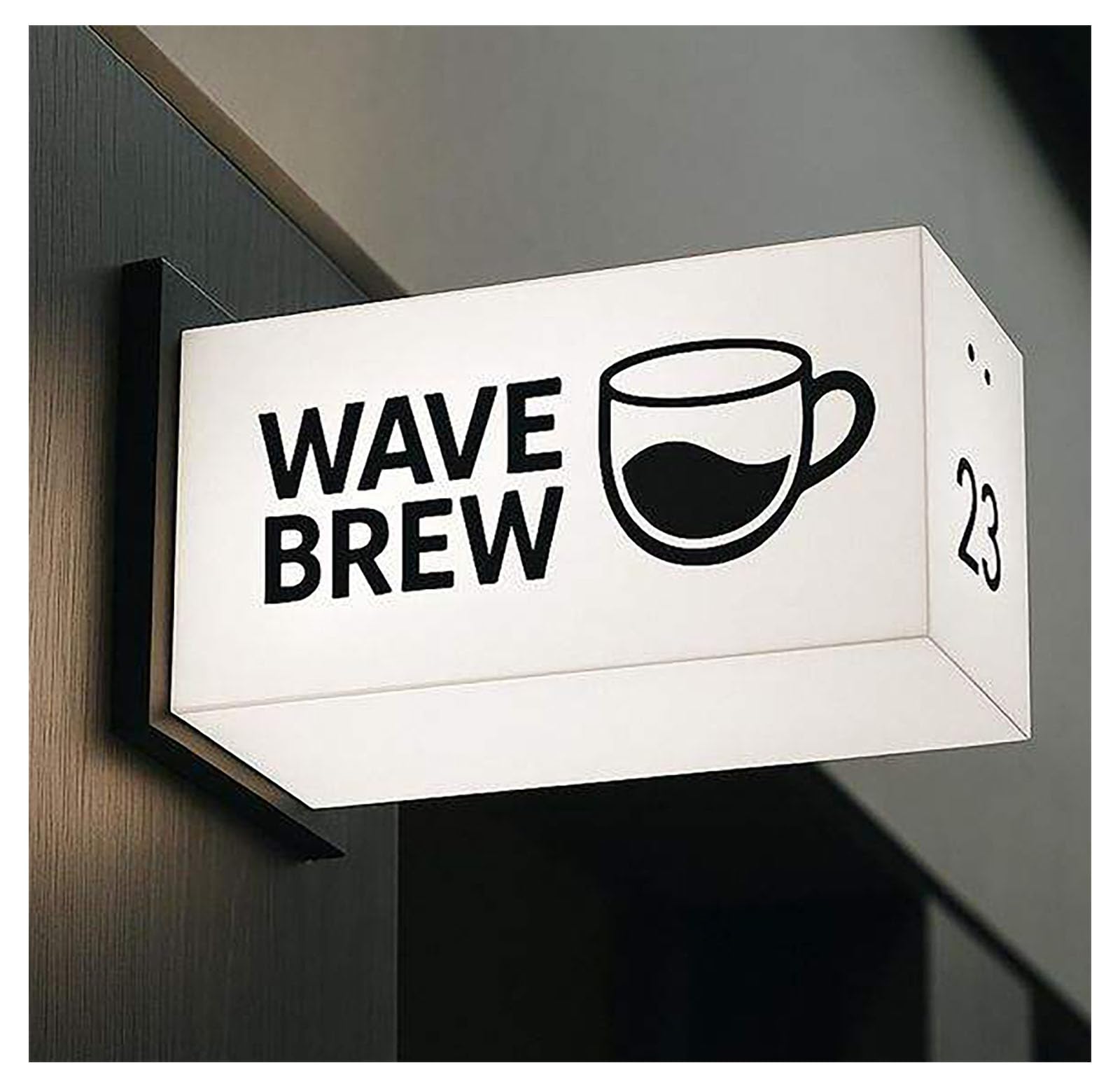 Cartel de caja de luz LED publicitaria, letrero comercial resistente a la intemperie para tiendas y promociones, diseño rectangular, ideal para recepción y señalización de calle